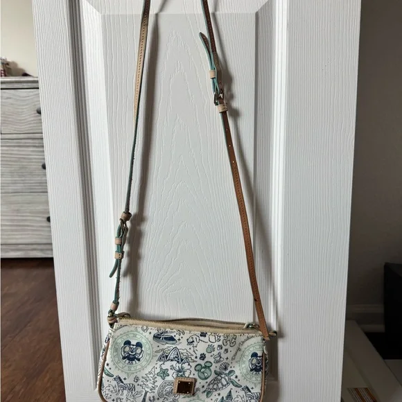 Dooney & Bourke Pink Disney Characters Foldover Crossbody Bag - Picture 14 of 14